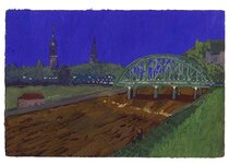 Aout - 1991 - gouache / papier 25,5x19 cm - Série autobiographique "Les (…)