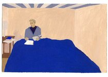 Janvier - 1991 - gouache / papier 25,5x19 cm - Série autobiographique (…)