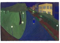 Janvier - 1991 - gouache / papier 25,5x19 cm - Série autobiographique (…)
