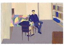 Janvier - 1991 - gouache / papier 25,5x19 cm - Série autobiographique (…)