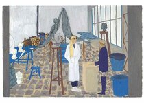Janvier -1991 - gouache / papier 25,5x19 cm - Série autobiographique (…)