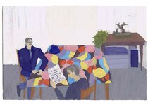 Janvier - 1991 - gouache / papier 25,5x19 cm - Série autobiographique (…)