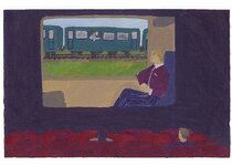 Janvier - 1991- gouache / papier 25,5x19 cm - Série autobiographique (…)
