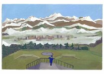 Janvier - 1991 - gouache / papier 25,5x19 cm - Série autobiographique (…)