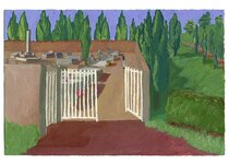 Juillet - 1991 - gouache / papier 25,5x19 cm - Série autobiographique (…)