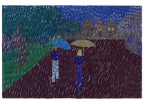 Juillet - 1991 - gouache / papier 25,5x19 cm - Série autobiographique (…)
