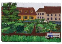 Juillet - 1991 - gouache / papier 25,5x19 cm - Série autobiographique (…)