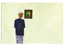 Juillet - 1991 - gouache / papier 25,5x19 cm - Série autobiographique (…)