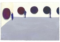 Mars - 1990 - gouache / papier 25,5x19 cm - Série autobiographique "Les (…)