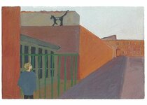 Mars - 1990 - gouache / papier 25,5x19 cm - Série autobiographique "Les (…)
