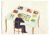 Novembre - 1995 - gouache / papier 25,5x19 cm - Série autobiographique (…)