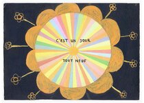 Novembre - 1995 - gouache / papier 25,5x19 cm - Série autobiographique (…)