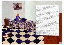 Septembre - 1995 - gouache / papier 25,5x19 cm - Série autobiographique (…)