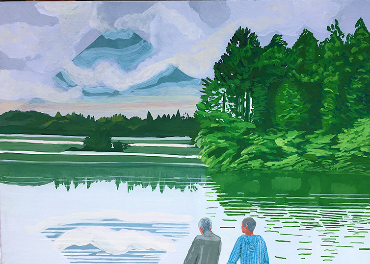 LES PLUS BELLES HEURES- Juillet 2019, Série 5/68, Fuji lac – Tanuki