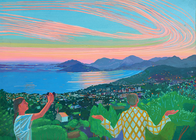LES PLUS BELLES HEURES- Juillet 2020, Série 5/101, le paysage orange, Le Cannet
