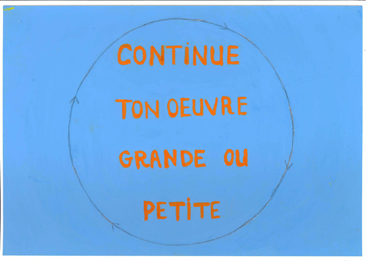 LES PLUS BELLES HEURES- Octobre 2014 - Série 4/84, Continue ton oeuvre - La demi-lune