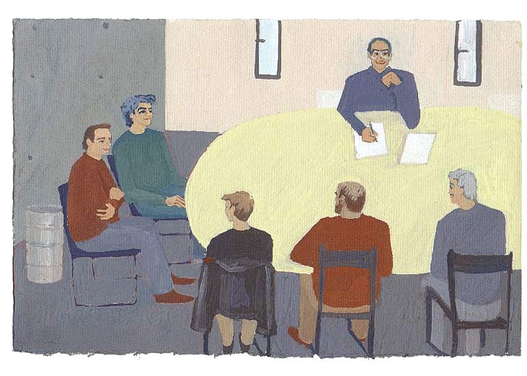 LES PLUS BELLES HEURES- Avril - 1991- gouache / papier 25,5x19 cm - Série autobiographique "Les (…)
