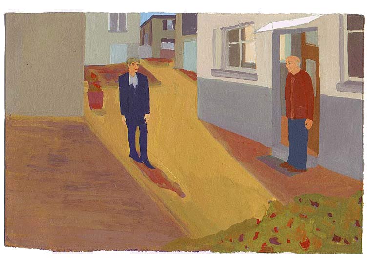 LES PLUS BELLES HEURES- Avril - 1991 - gouache / papier 25,5x19 cm - Série autobiographique (…)