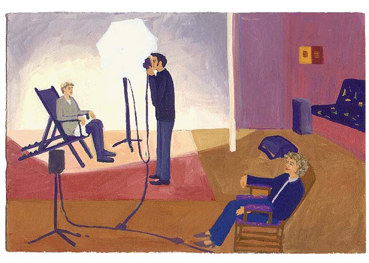 LES PLUS BELLES HEURES- Avril - 1991 - gouache / papier 25,5x19 cm - Série autobiographique (…)