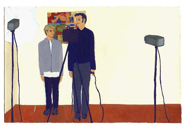 LES PLUS BELLES HEURES- Avril - 1991 - gouache / papier 25,5x19 cm - Série autobiographique (…)
