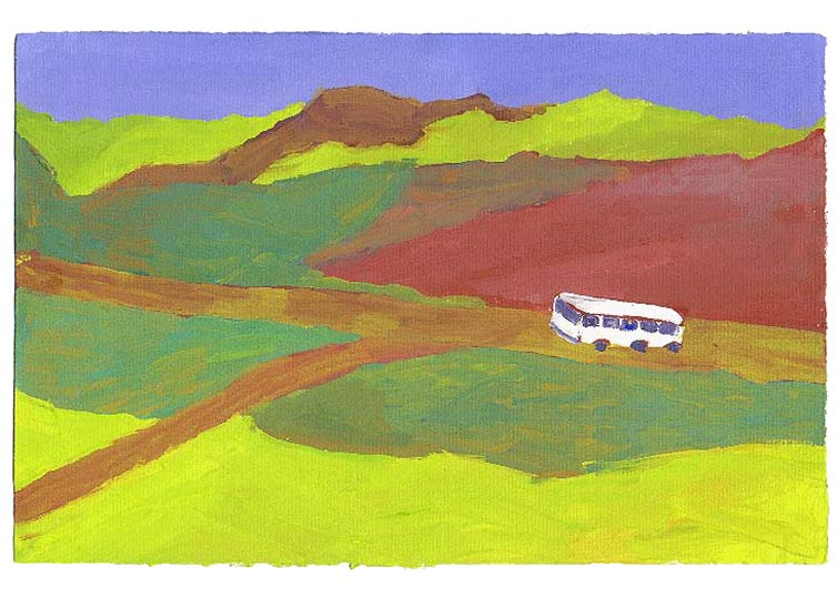 LES PLUS BELLES HEURES- Avril - 1991 - gouache / papier 25,5x19 cm - Série autobiographique (…)