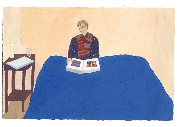 LES PLUS BELLES HEURES- Février - 1991 - gouache / papier 25,5x19 cm - Série autobiographique (…)