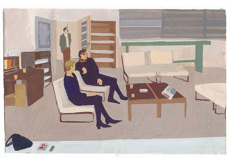 LES PLUS BELLES HEURES- Janvier - 1991 - gouache / papier 25,5x19 cm - Série autobiographique (…)