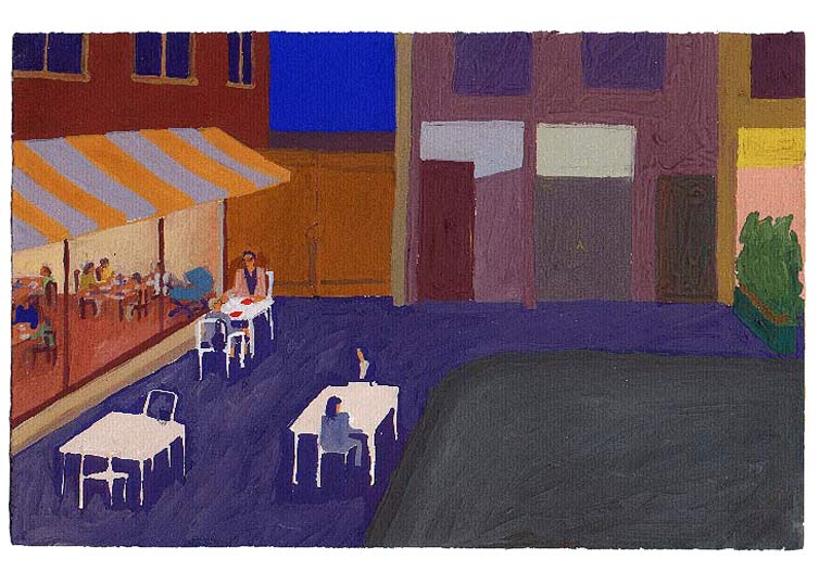 LES PLUS BELLES HEURES- Juin - 1991 - gouache / papier 25,5x19 cm - Série autobiographique "Les (…)