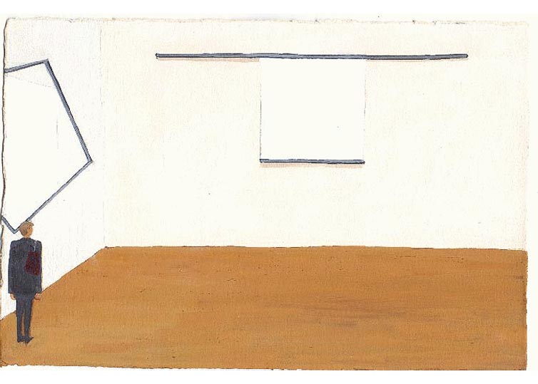 LES PLUS BELLES HEURES- Mai - 1991 - gouache / papier 25,5x19 cm - Série autobiographique "Les (…)
