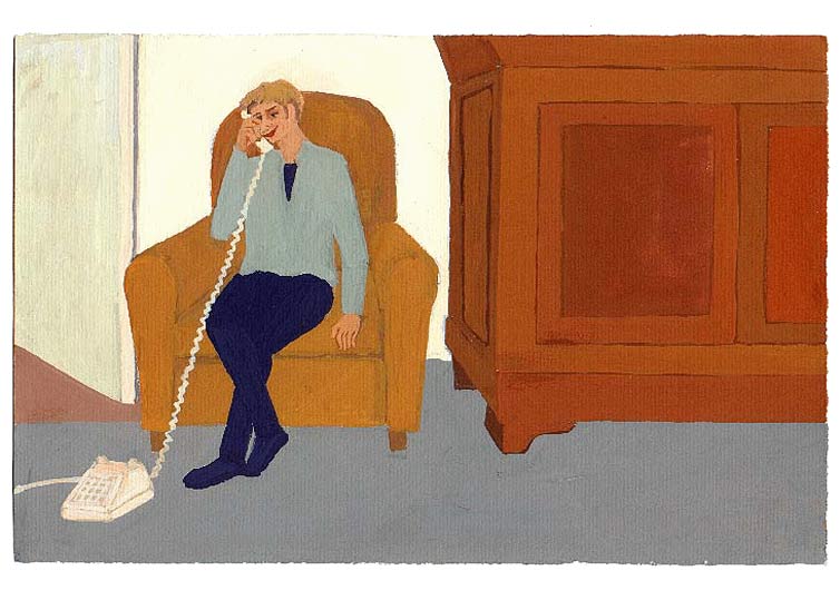 LES PLUS BELLES HEURES- Mai - 1991 - gouache / papier 25,5x19 cm - Série autobiographique "Les (…)