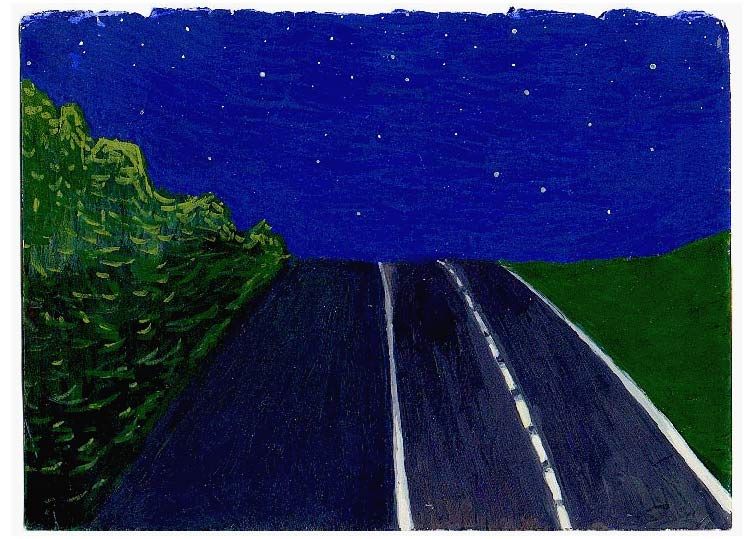 LES PLUS BELLES HEURES- Novembre - 1995 - gouache / papier 25,5x19 cm - Série autobiographique (…)