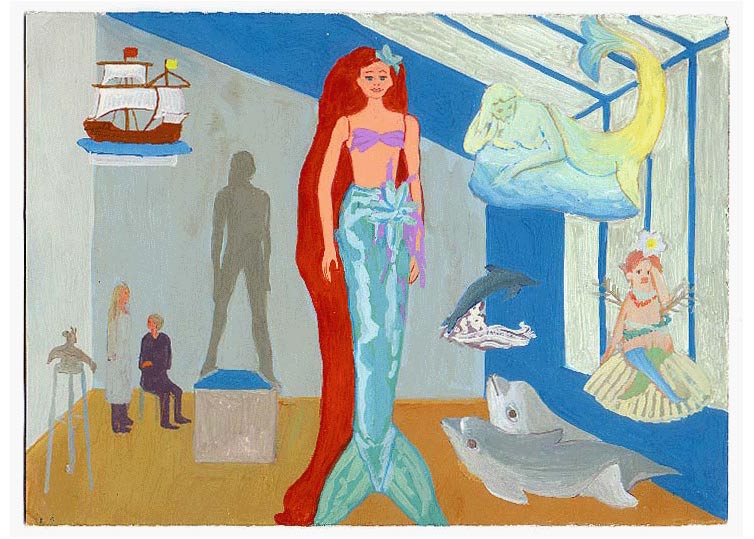 LES PLUS BELLES HEURES- Novembre - 1995 - gouache / papier 25,5x19 cm - Série autobiographique (…)