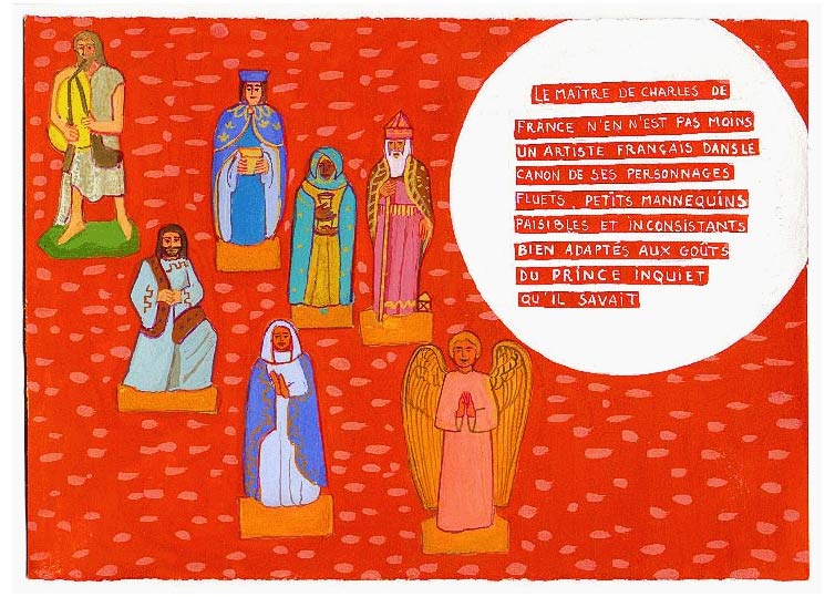 LES PLUS BELLES HEURES- Novembre - 1995 - gouache / papier 25,5x19 cm - Série autobiographique (…)