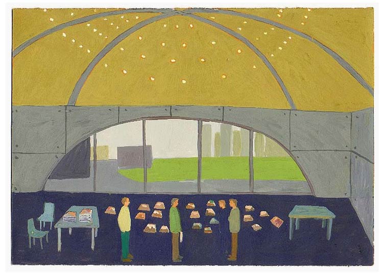 LES PLUS BELLES HEURES- Novembre - 1995 - gouache / papier 25,5x19 cm - Série autobiographique (…)