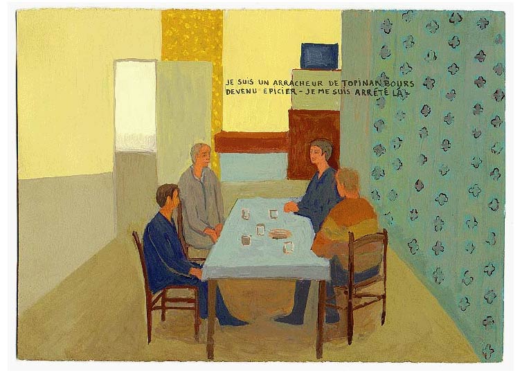 LES PLUS BELLES HEURES- Novembre - 1995 - gouache / papier 25,5x19 cm - Série autobiographique (…)
