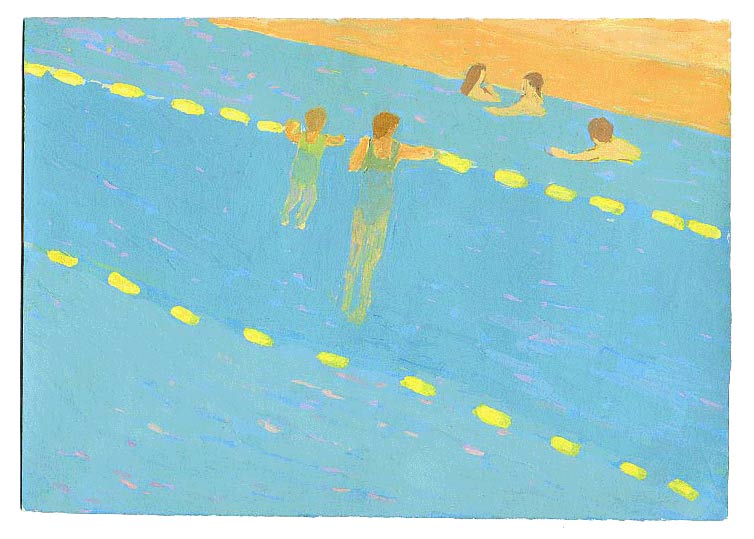 LES PLUS BELLES HEURES- Novembre - 1995 - gouache / papier 25,5x19 cm - Série autobiographique (…)