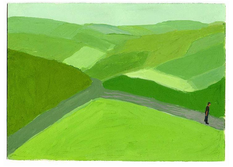 LES PLUS BELLES HEURES- Septembre - 1995 - gouache / papier 25,5x19 cm - Série autobiographique (…)