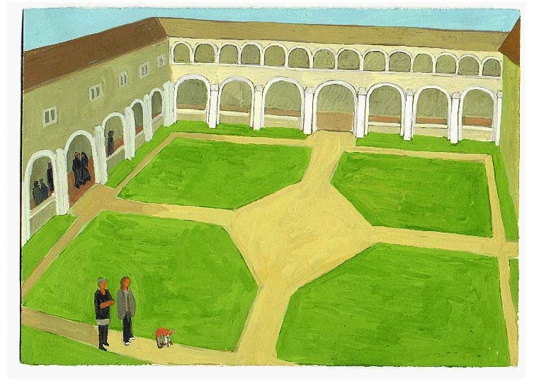 LES PLUS BELLES HEURES- Septembre - 1995 - gouache / papier 25,5x19 cm - Série autobiographique (…)