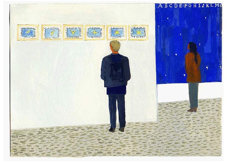 LES PLUS BELLES HEURES- Septembre - 1995 - gouache / papier 25,5x19 cm - Série autobiographique (…)
