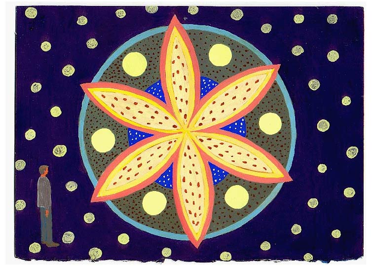LES PLUS BELLES HEURES- Septembre - 1995 - gouache / papier 25,5x19 cm - Série autobiographique (…)