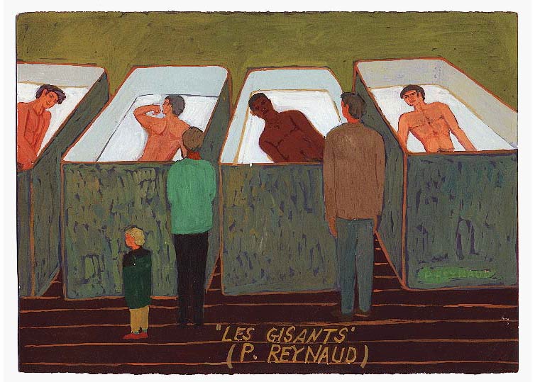 LES PLUS BELLES HEURES- Septembre - 1995 - gouache / papier 25,5x19 cm - Série autobiographique (…)