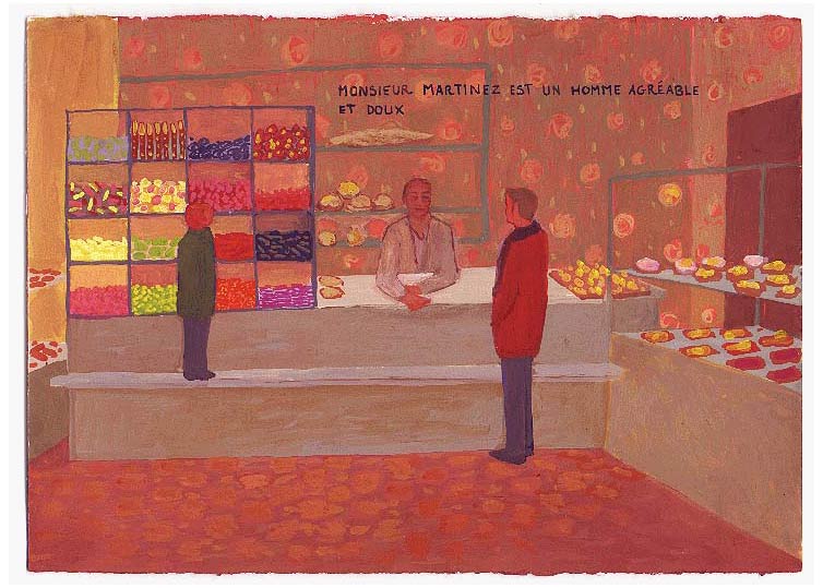 LES PLUS BELLES HEURES- Février - 1996 - gouache / papier 25,5x19 cm - Série autobiographique (…)