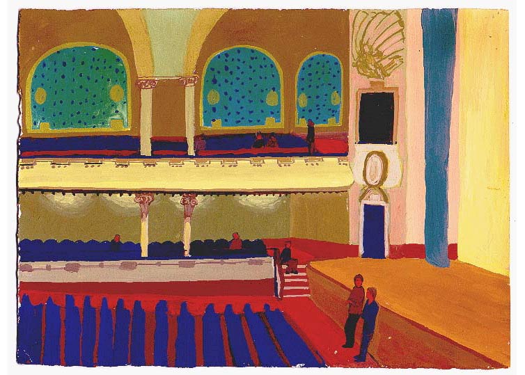 LES PLUS BELLES HEURES- Février - 1996 - gouache / papier 25,5x19 cm - Série autobiographique (…)