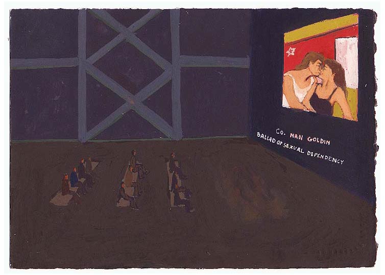 LES PLUS BELLES HEURES- Février - 1996 - gouache / papier 25,5x19 cm - Série autobiographique (…)