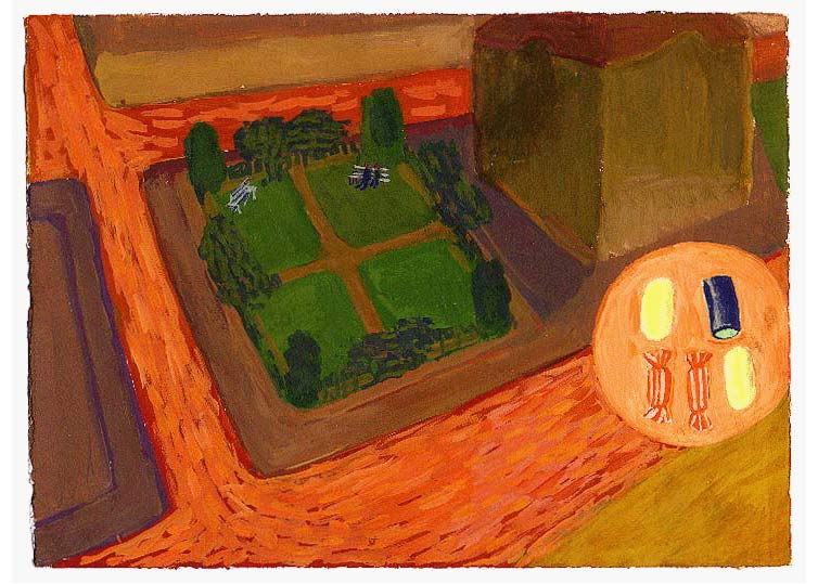 LES PLUS BELLES HEURES- Janvier - 1996 - gouache / papier 25,5x19 cm - Série autobiographique (…)