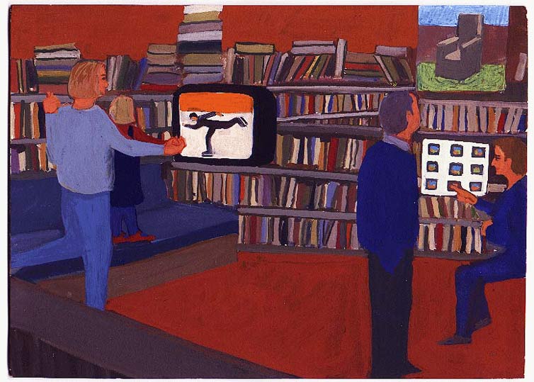 LES PLUS BELLES HEURES- Juin - 1997 - gouache / papier 25,5x19 cm - Série autobiographique "Les (…)