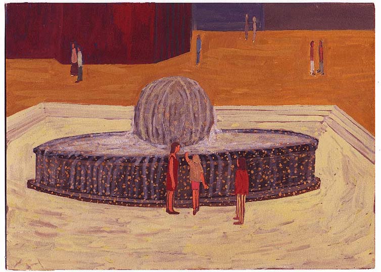 LES PLUS BELLES HEURES- Juin - 1997 - gouache / papier 25,5x19 cm - Série autobiographique "Les (…)