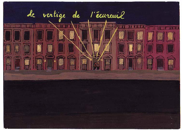 LES PLUS BELLES HEURES- Juin - 1997 - gouache / papier 25,5x19 cm - Série autobiographique "Les (…)