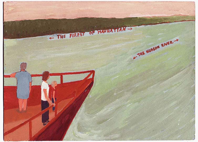 LES PLUS BELLES HEURES- Juin - 1997 - gouache / papier 25,5x19 cm - Série autobiographique "Les (…)