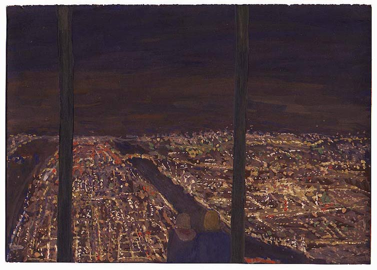LES PLUS BELLES HEURES- Juin - 1997 - gouache / papier 25,5x19 cm - Série autobiographique "Les (…)